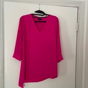 The Limited Fuchsia V-Neck Blouse